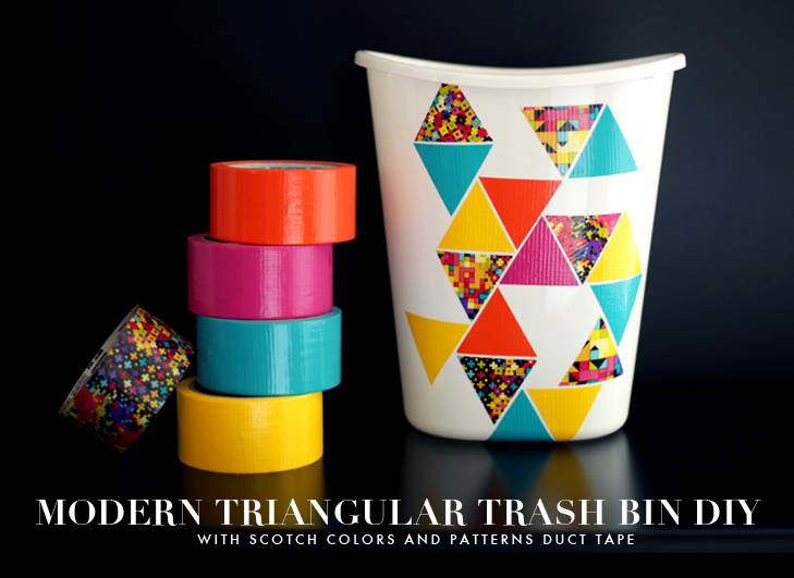 DIY | Modern Triangle Trash Bin