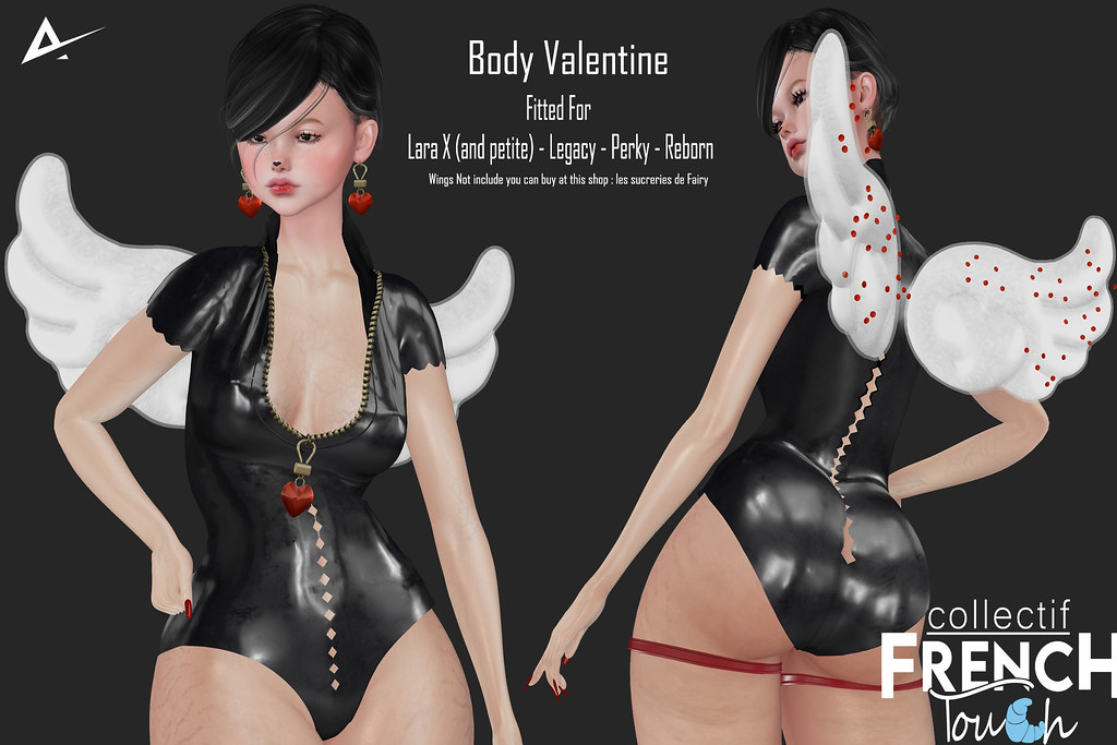 Body Valentine Latex Black Special French Touch